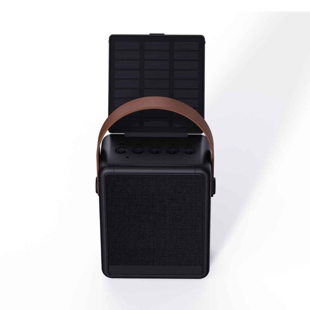 SOLA - @memorii RCS Recycled Solar Speaker & Lamp - Black - Image 2