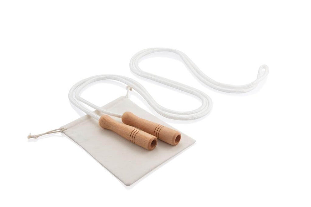 XANTHI - Cotton Jumping Rope in a Cotton Pouch - Image 3