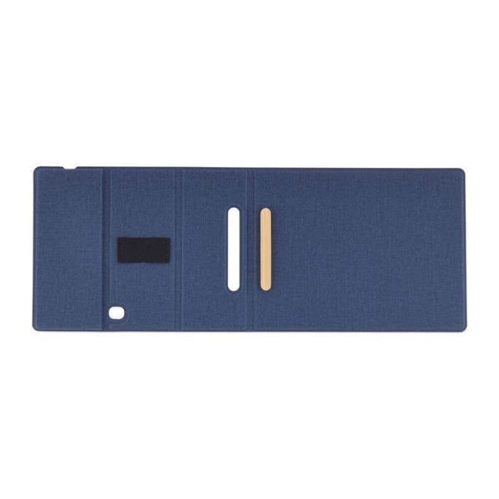 BLACE - CHANGE ZERO Recycled PU 15W Wireless Mousepad & Desk Organizer - Navy Blue - Image 8