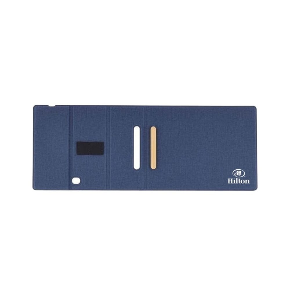 BLACE - CHANGE ZERO Recycled PU 15W Wireless Mousepad & Desk Organizer - Navy Blue - Image 2