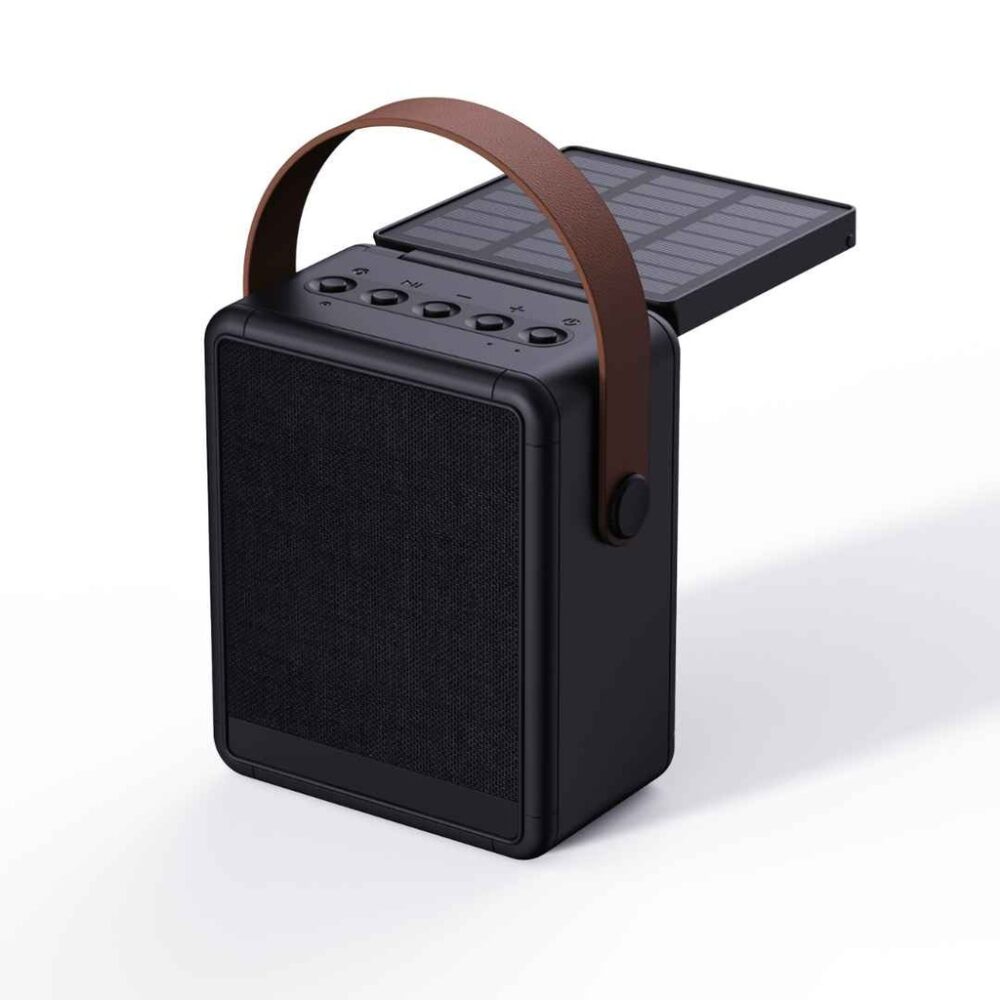 SOLA - @memorii RCS Recycled Solar Speaker & Lamp - Black - Image 12