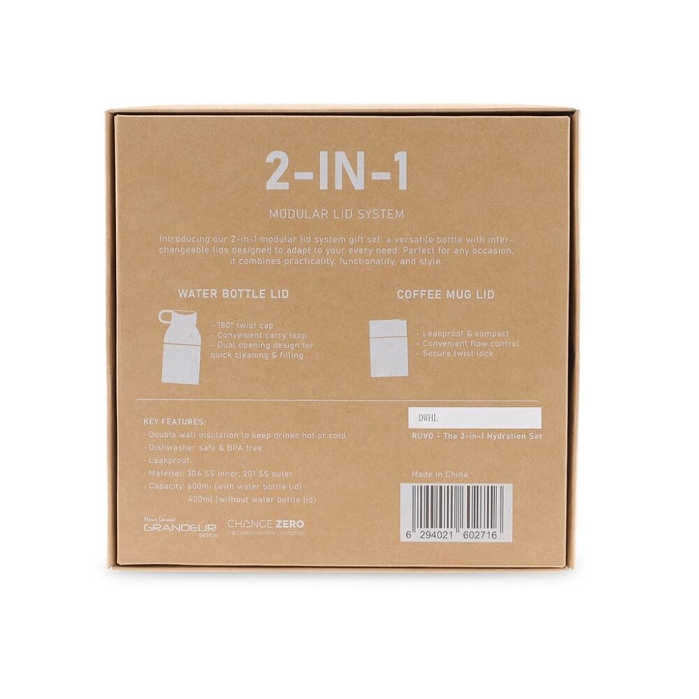 RUVO - CHANGE ZERO 2-in-1 Modular Hydration Gift Set - Dark Green - Image 4