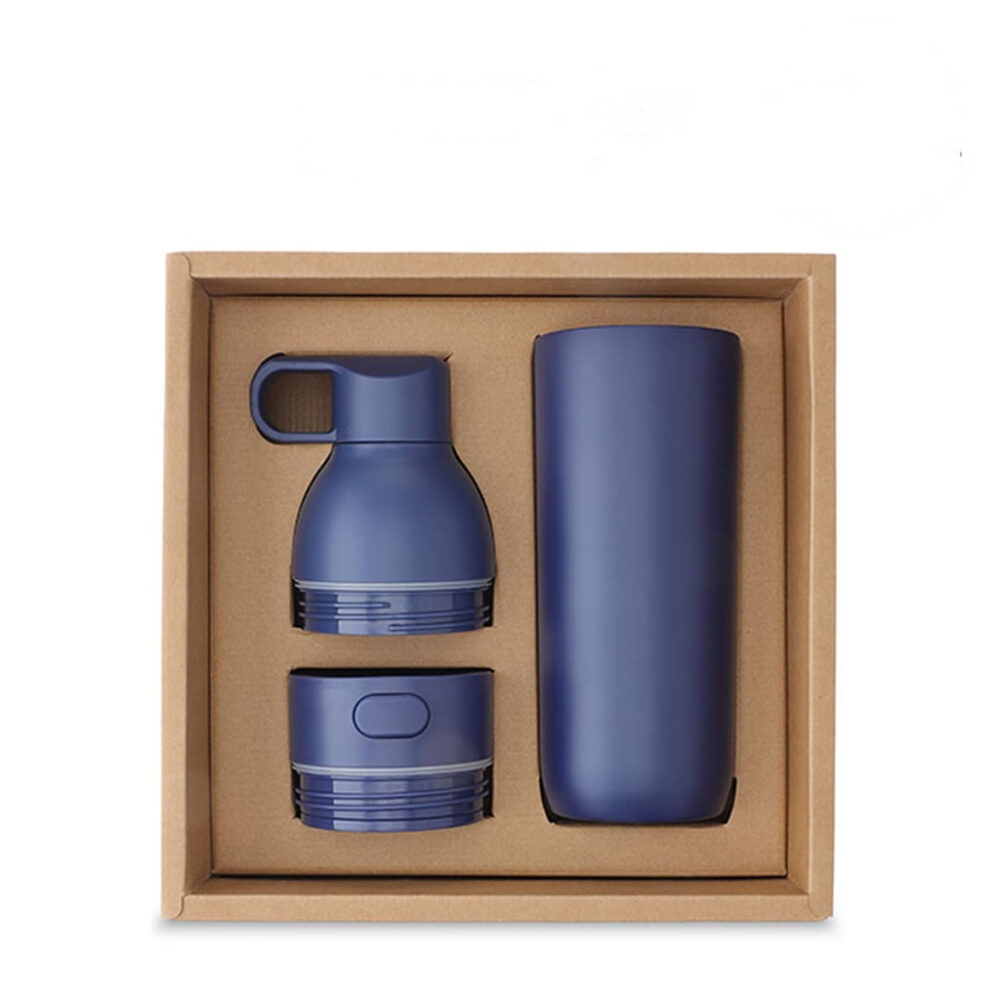 RUVO - CHANGE ZERO 2-in-1 Modular Hydration Gift Set - Navy Blue
